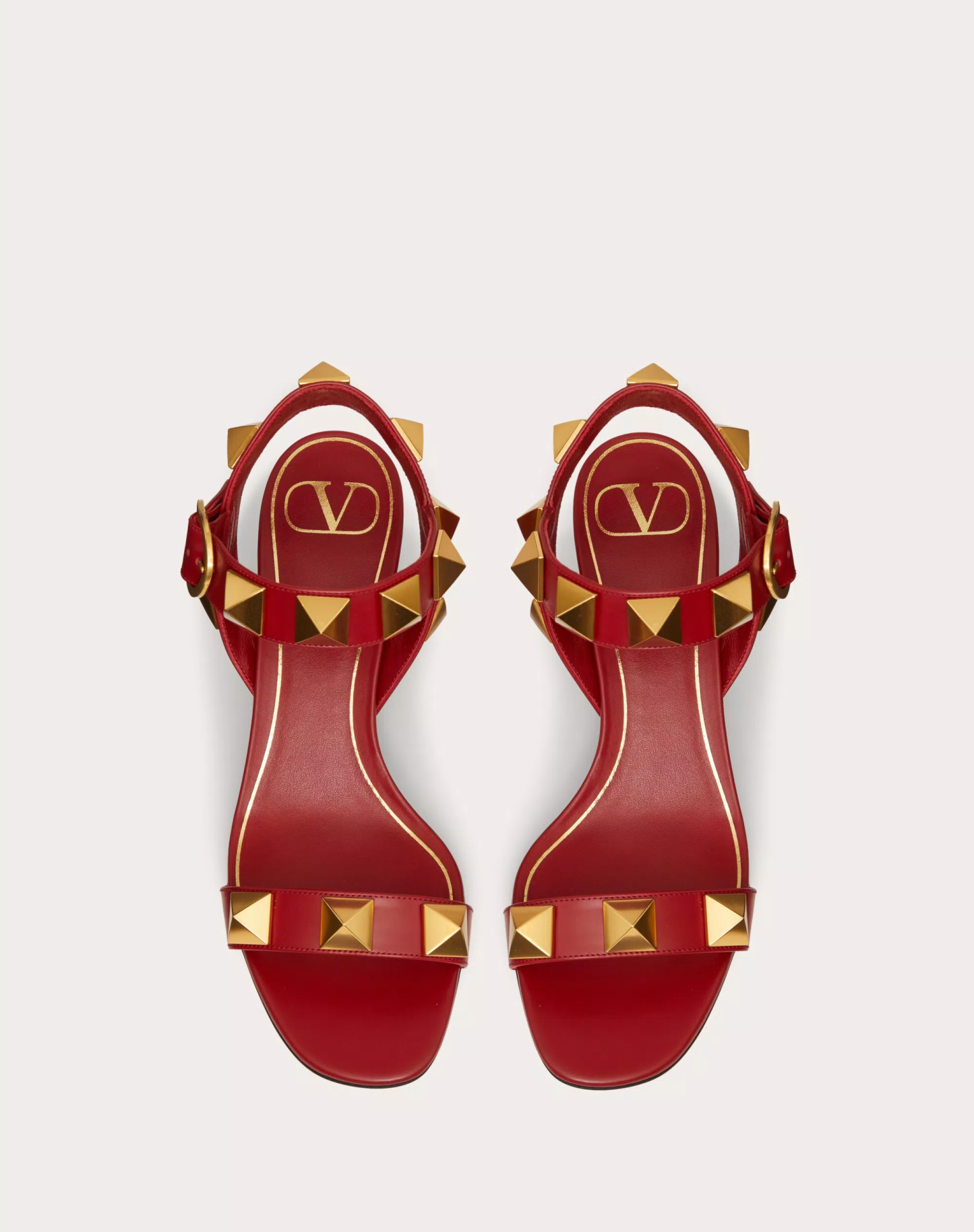 ROMAN STUD CALFSKIN SANDAL 60 MM